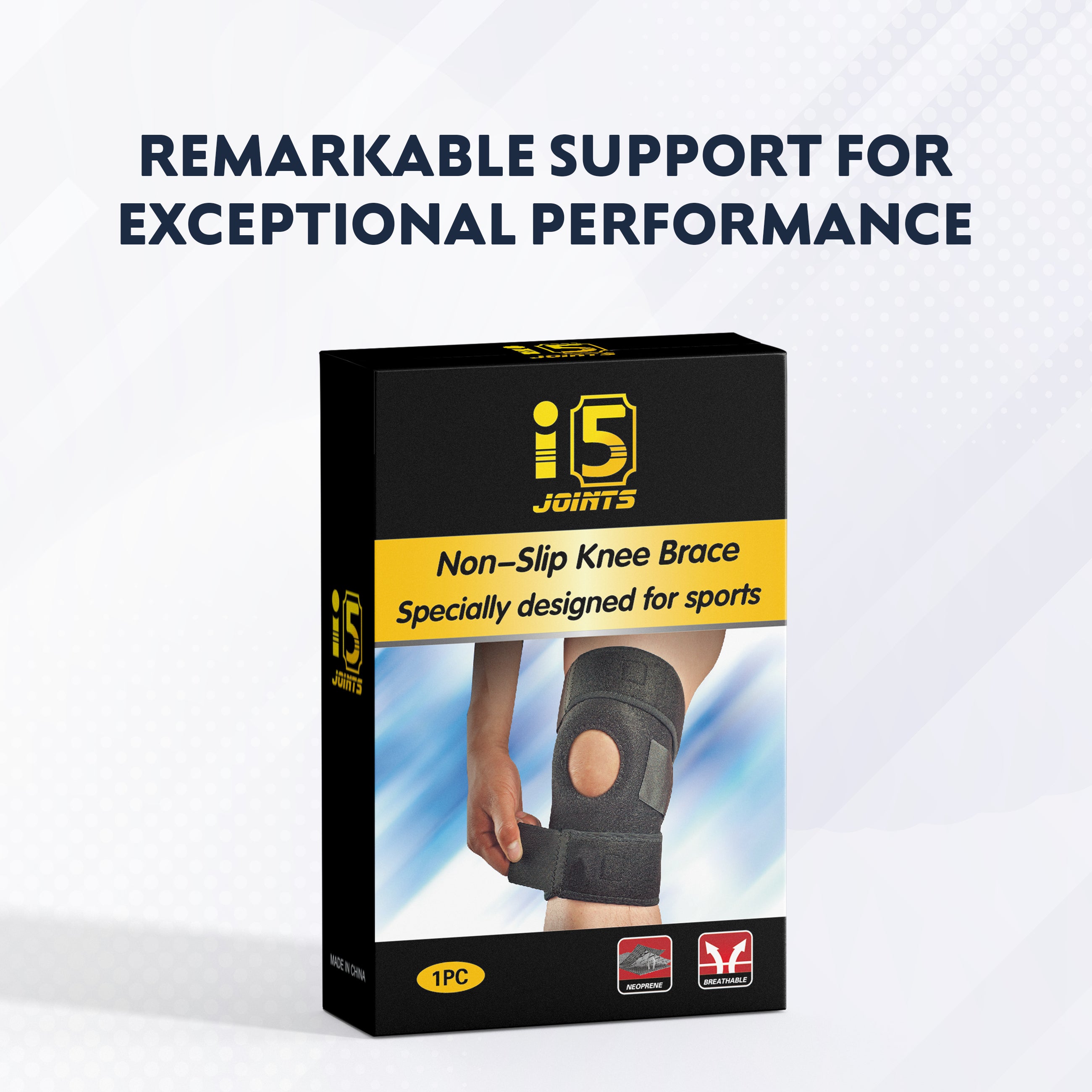 I5Joints-Non Slip Knee Brace-Specially Designed for Sports(Premium Knee Support Open Patella, Breathable Knee Cap Brace for Arthritis, Pain Relief, Sports for Men & Women) I5Joints-Non Slip Knee Brace-Specially Designed for Sports(Premium Knee Support Open Patella, Breathable Knee Cap Brace for Arthritis, Pain Relief, Sports for Men & Women)